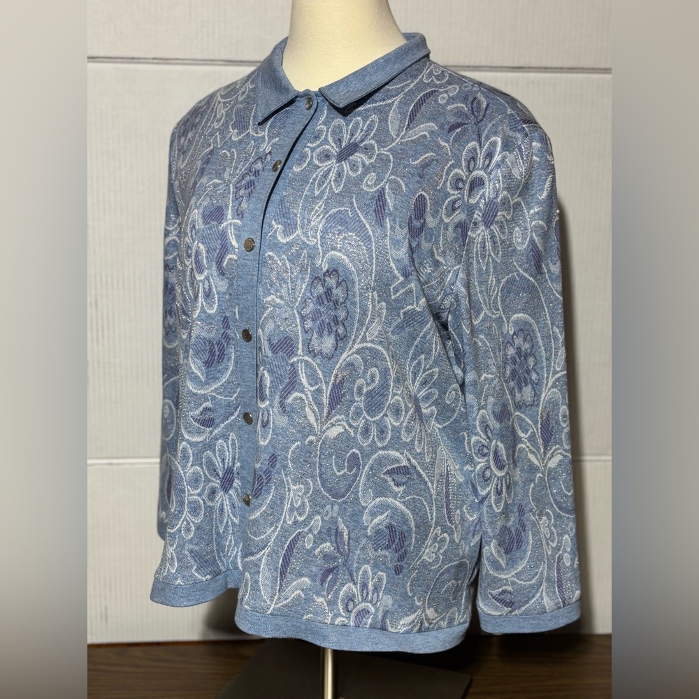 Floral Blue Button Down Shirt